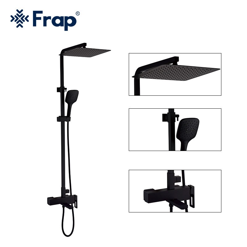 FRAP IF2401-6 SLB Shower Mixer With Rainshower